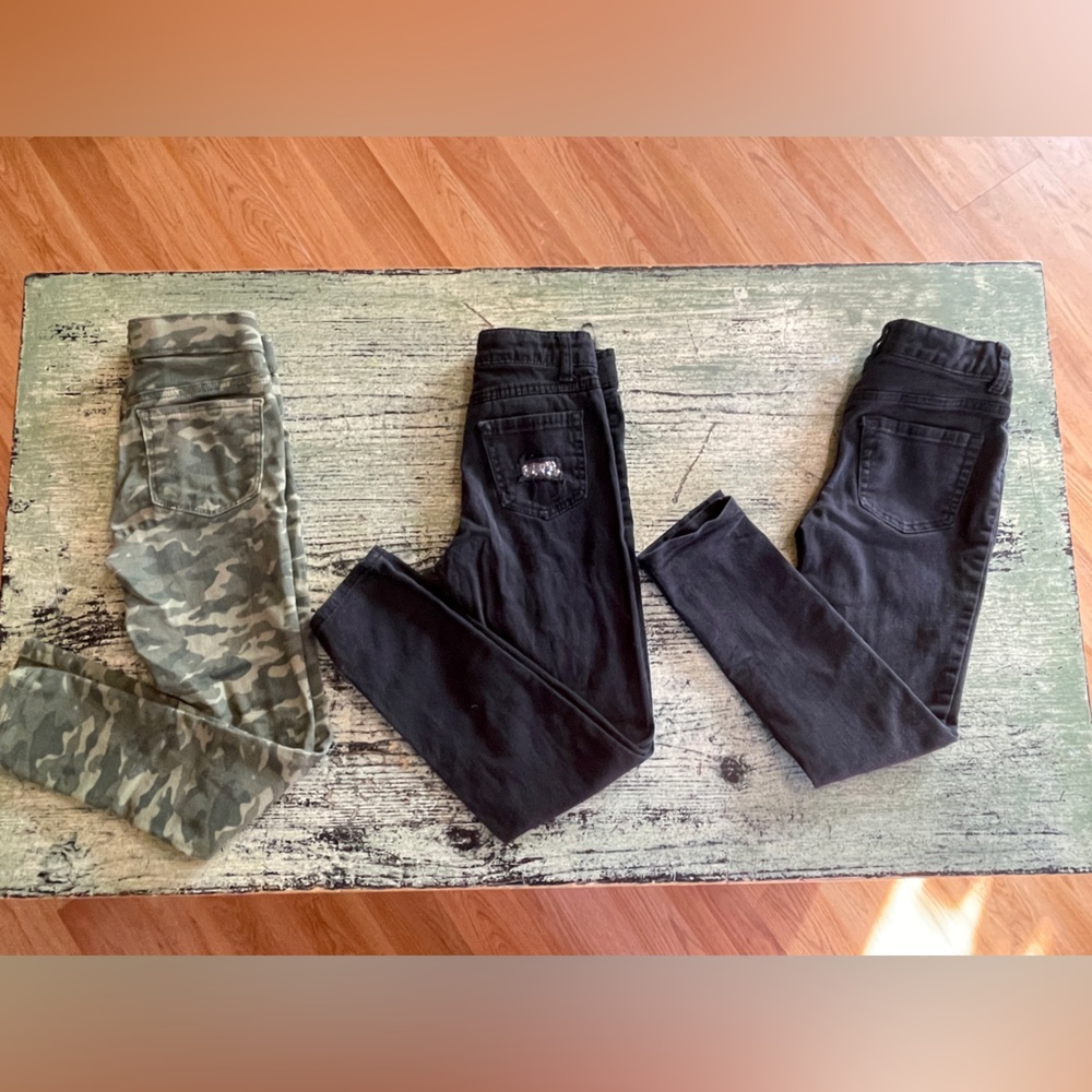 Bundle of Girls Skinny Jeans and jeggings size 8